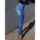 thumbnail image 4 of Leggins Mujer Mezclilla Unitalla Faja Alta Estilo Pantalón Mezclilla, 4 of 6
