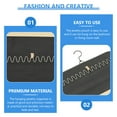 thumbnail image 4 of BESTYASH Black Hanging Jewelry Organizer Practical Storage Bag for Earrings Necklaces Wall Hanging, 4 of 5