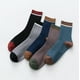 thumbnail image 4 of Calcetines de otoño e invierno para hombre, de doble aguja, de color liso, informales, de negocios, de algodón, para hombre, 4 of 6