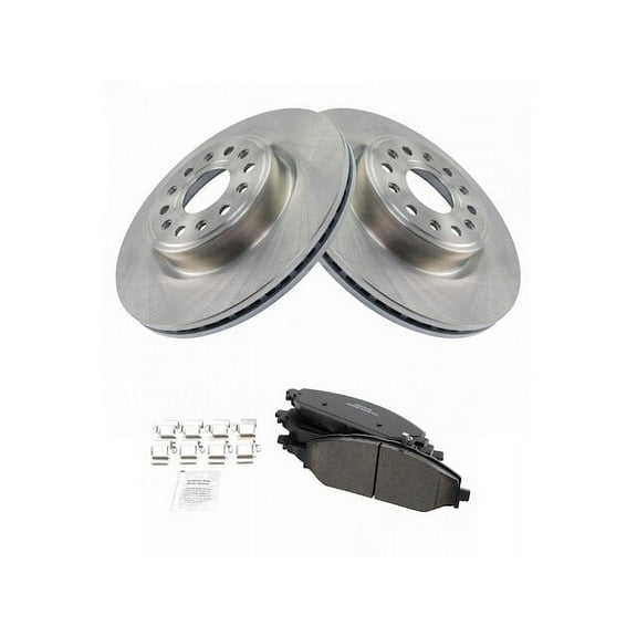 Front Brake Pad and Rotor Kit - Compatible with 2019 - 2021 Ram 1500 2020