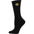 thumbnail image 3 of Women's ZooZatz Black/White Iowa Hawkeyes 2-Pack Quarter-Length Socks, 3 of 3