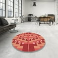 thumbnail image 3 of Ahgly Company Indoor Rectangle Patterned Ferrari Red Area Rugs, 6' x 9', 3 of 6