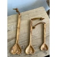thumbnail image 3 of Premium Rustic Handmade Olive Wood Heart Shape Spoon\ Cooking Wooden Kitchen Utensils Heart Shape Multiple Sizes inches Gift, 3 of 4