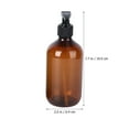 thumbnail image 4 of Botella con bomba de viaje Simple de 500ml, botella de almacenamiento de loción semitransparente para mascotas, dispensadores de champú para almacenamiento de líquidos, 2 uds., 4 of 7