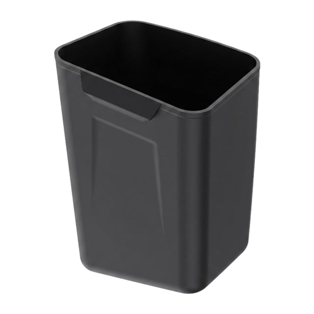 DimyFew Mini Silicone Car Trash Can Garbage Container Stylish Versatile Accessories Small Compact Auto Interior Organizer Storage Box Black