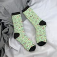thumbnail image 5 of KLL Spring Gnomes Print Cool Socks Men's Women's Crew Socks Funny Crazy Novelty Stockings, 5 of 6