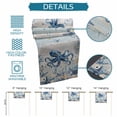 thumbnail image 6 of Blue Octopus Coastal Table Runner 90 Inches, Beach Starfish Nautical Coral Vintage Bed Runner Dresser Scarves Tabletop for Indoor Outdoor Parties/Ceremony/Banquet, 13" x 90", 6 of 9