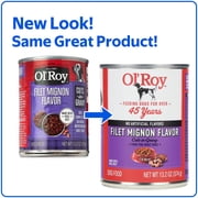 Ol Roy Filet Mignon Flavor Cuts in Gravy Wet Dog Food, 13.2 oz Can