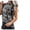 Gray, variant on Azrian Womens Tops Fall Saving,Womens Plus Blouses Spring Summer Lace Flying Sleeves Round Neck Tie Dyed T-shirt Tops on
