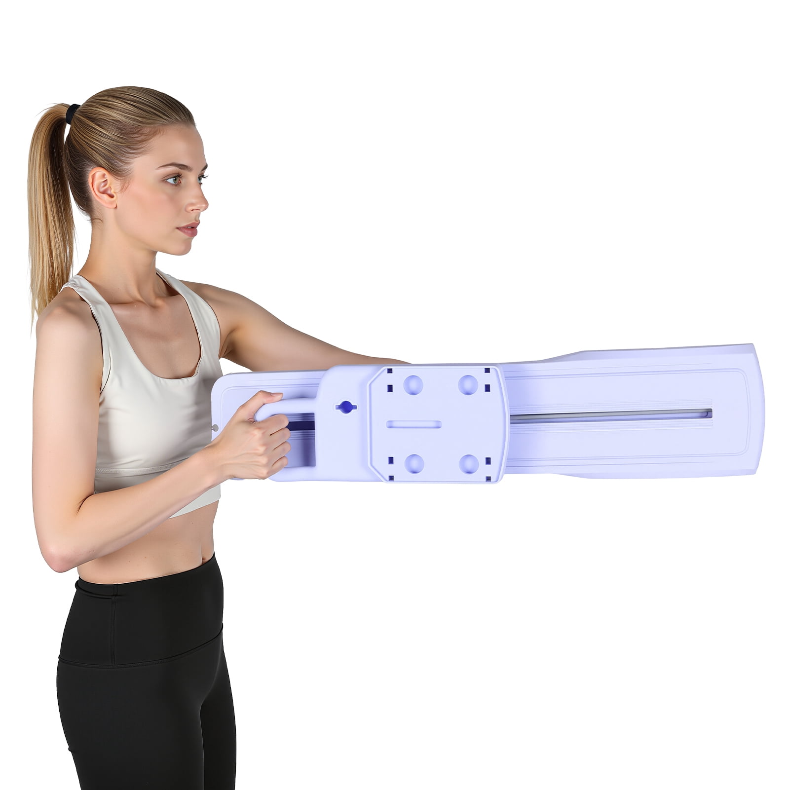 AurumEdge Split Pilates Board, Foldable Pilates Reformer Equipment & Ski Balance Board, Multi-Purpose Pilates Sliding Board, Home Pilates Kit for Full Body Workout Clearance Fitness Board