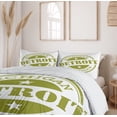 thumbnail image 6 of Ambesonne Detroit Duvet Cover Set, Grunge Retro Stamp, 2-Calking, Olive Green White, 6 of 7