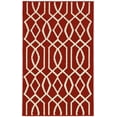 thumbnail image 1 of Garland Rug Fretwork Crimson Red/Ivory 8'x10' Indoor Area Rug, 1 of 2
