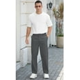 thumbnail image 2 of Iceglad Men's Stretch Cotton Straight Fit Casual Chino Pants, 2 of 8