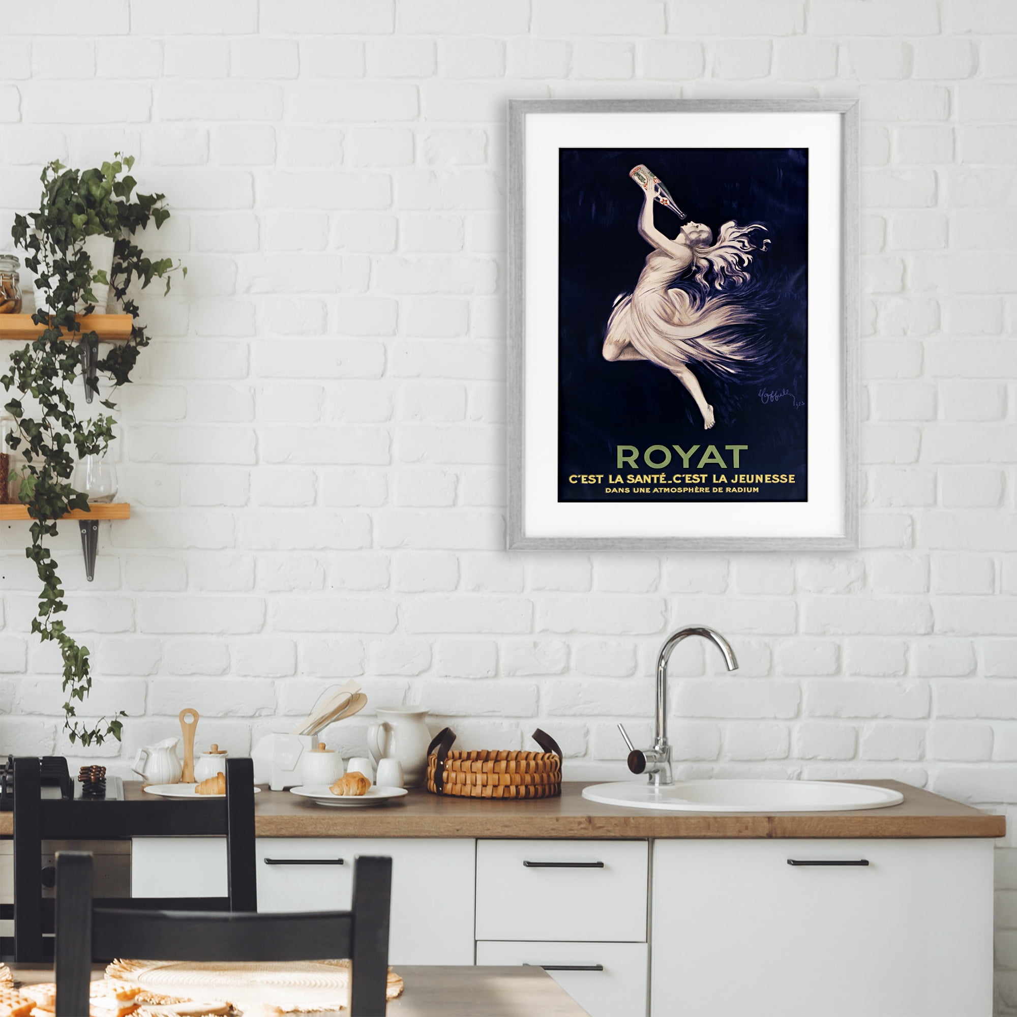 Stupell Industries Royat 1923 Advertisement Gray Framed Print Under Glass, design by Leonetto Cappiello