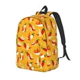 thumbnail image 1 of Saiise Hot Chilli Print Laptop Backpack - Adjustable Shoulder Straps, Water-Resistant, Large Capacity, Stylish Design, Unisex for School, Office, Travel-Medium, 1 of 5