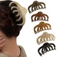 thumbnail image 5 of Harmtty Women Hair Claw Large Size Hair Clip Plastic Gripper Style Back Head Hair Clamp Updos Styling Tool Hair Accessory, 5 of 8