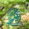 thumbnail image 2 of Sungmor comedero aves pared hierro fund., decoración colibrí lindo, baño agua pequeño; comedero/baño aves para cerca y pared, hermoso comedero verde para decoración pared jardín y patio trasero, 2 of 8