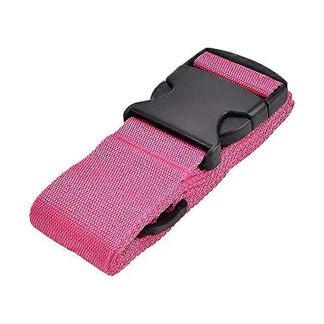Correas de nailon ajustables para equipaje de viaje, accesorios para maletines, bolsos de mano, cinturones protectores para maletas, color rosa