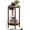 Mocha, variant on Small Round Side Table with Charging Station, 2-Tier Round Bamboo End Table, Compact Sofa Bedside Table for Small Space, Easy Assembly, for Living Room, Bedroom, Apartment, Black BB156UBZ01