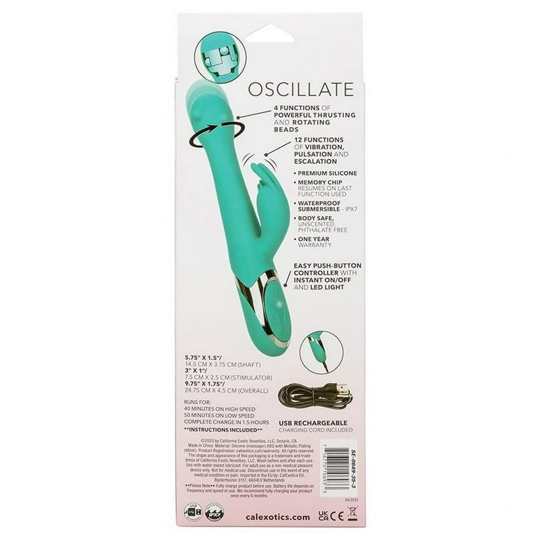CalExotics Enchanted Oscillate Rabbit Vibrator, Mint - Walmart.com
