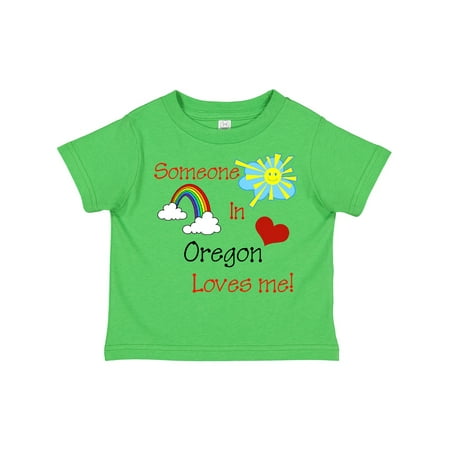 

Inktastic Someone in Oregon Loves Me! Gift Toddler Boy or Toddler Girl T-Shirt