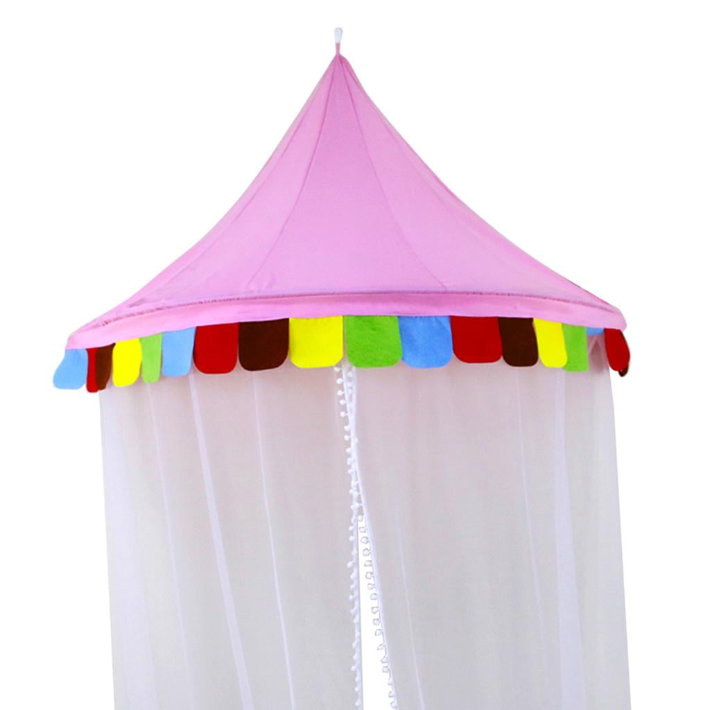 kusrkot Fairy Princess Bed Canopy with Gauze Curtain Play Tent Bedroom Decor as as described