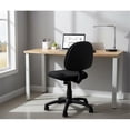 thumbnail image 2 of Scranton & Co Chaise de Bureau Réglable Rembourrée en Tissu, Noire, 2 of 15