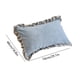 thumbnail image 3 of Funda de almohada de franela para invierno | Funda de almohada con volantes de algodón grueso | Ropa de cama suave y cálida | Tamaño estándar de 48 x 74 cm | Blanco, azul, verde y amarillo, 3 of 6