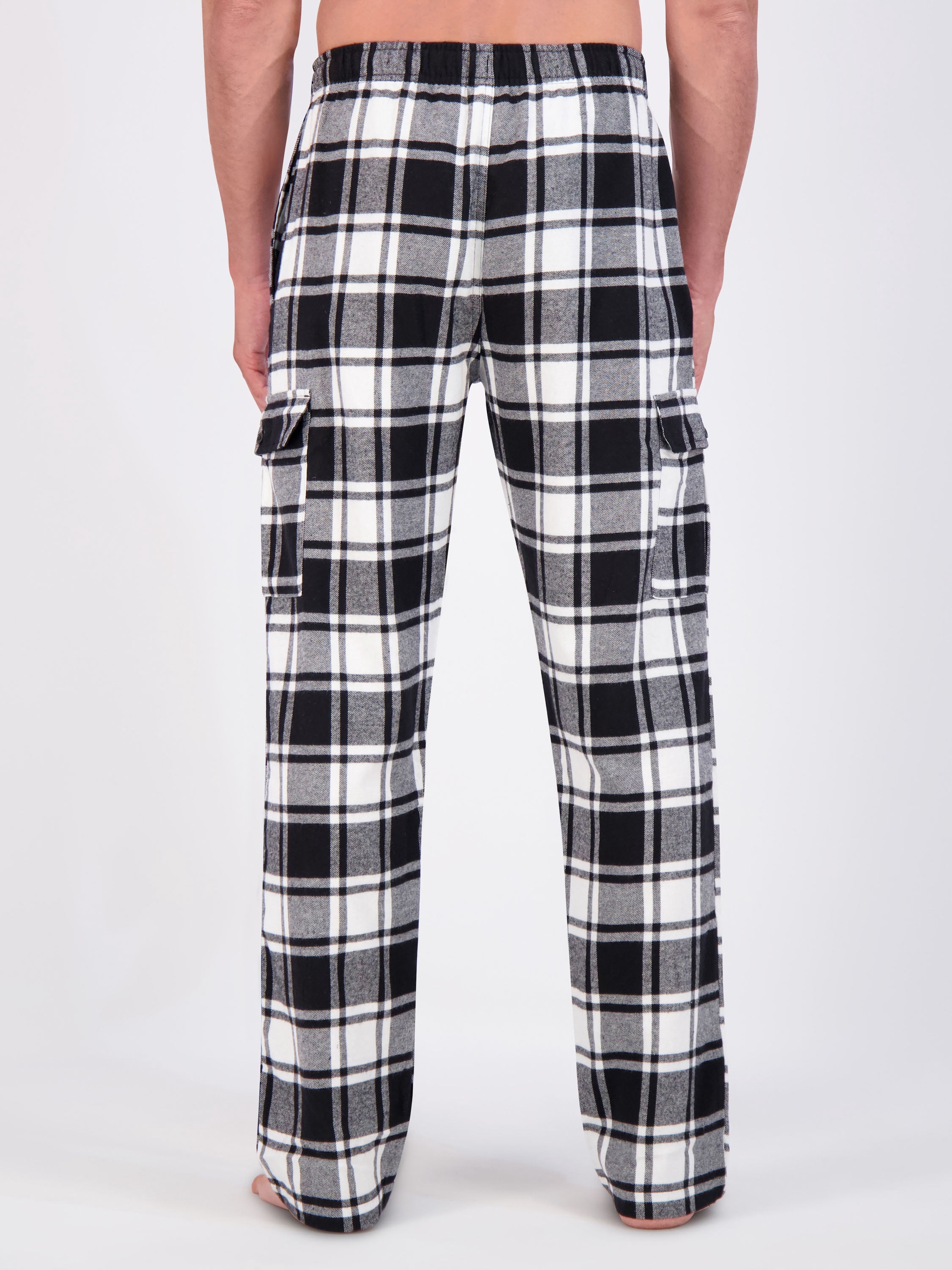 Hanes Men's Flannel Lounge Pajama Pants with Cargo Pockets, Sizes S-XL