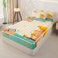 thumbnail image 2 of Homewish Cute Capybara Kid Zipper Full Size Comforter Sets with Fitted Sheet and 2 Pillowcases, Summer Ocean Animal Zipper Bedding Set, Polka Dots Reversible, 4-Piece, 2 of 6