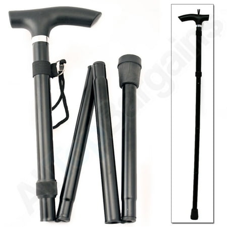 Elegant Walking Sticks - Travel Walking Cane Take Apart Folding Foldable Fold Up Stick Adjustable Handle