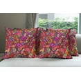 thumbnail image 6 of Ambesonne Abstract Throw Pillow Cover 4 Pack, Vitray Mosaic Triangle, 18", Multicolor, 6 of 7