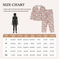 thumbnail image 4 of Fotbe Happy Foxy Faces Pattern Long Sleeve Pajama Set for Women,Sleepwear Set,2-piece Loungewear Set,Soft PJs Comfy Nightwear with Pockets -, 4 of 7