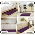 thumbnail image 6 of Xecao Purple Black Plaid Patten Kitchen Rugs and Mats Sets,2 Pieces Non-Slip Washable Rugs, Kitchen Mat for Floor,Suit for Kitchen Decor and Accessories, 6 of 6