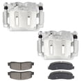 thumbnail image 1 of CCIYU Brake Caliper with Pads, Front 2 Powder-Coated Caliper & 4 Quiet Low Dust Ceramic Pads fit for 2008-2011 for ford for F-250 Super Duty,2008-2012 for ford for F-350 Super Duty, 1 of 5