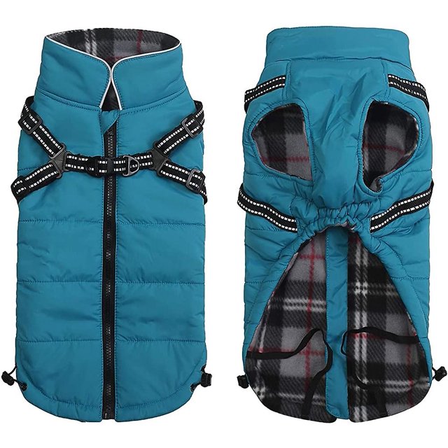 Abrigos y chaquetas para perros Foohvr Arnés reflectante impermeable para perros pequeños