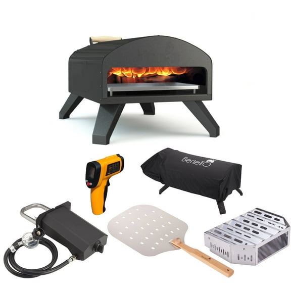 Bertello 12" SimulFIRE Outdoor Pizza Oven - Everything Bundle