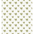 thumbnail image 3 of Animal Duvet Cover Set, Smiling Frog Face Stars Funny Toad Shower Theme, Decorative 3 Piece Bedding Set with 2 Pillow Shams, Queen Size, Olive Green White, by Ambesonne, 3 of 3