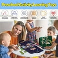 thumbnail image 2 of Montessori Toddler Busy Board, Sensory Learning Toys for Boys & Girls, Educational Busy Book, Preschool Learning Activities Travel Toys, Birthday Gifts for Toddlers, 2 of 5