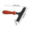thumbnail image 2 of OUNONA Detangler Comb for Dogs Hair Removal 1Pcs Multi Wood Iron Pet Tool, 2 of 8