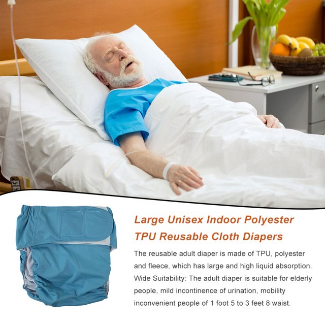Culotte Imperméable Respirante pour Incontinence pour Personnes Âgées, Unisexe Réutilisable