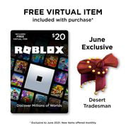 Roblox 20 Digital Gift Card Includes Exclusive Virtual Item Digital Download Walmart Com Walmart Com - roblox com slash game card