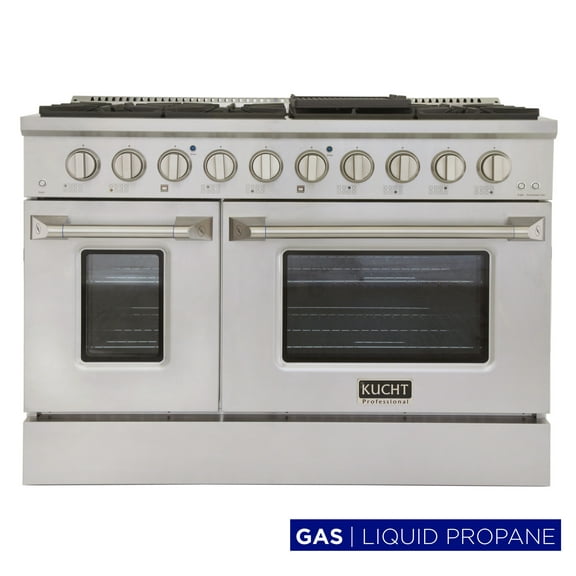 Kucht Professional 48" Stainless Steel Propane Gas Range in Silver