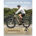 thumbnail image 6 of PUCKIPUPPY 960W Electric Bike for Adults 26" Fat Tire E Bike 48V 20AH Battery up to 80Miles Range, 28 mph Max Speed off Road E-Bike 7 Speed Full Suspension E Mountain Bike, Comply with UL2849 by SGS, 6 of 11