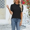 thumbnail image 6 of frariair Ladies Fashion Printed Loose Fit T-Shirt Featuring Peplum Hem Detail And Breathable Fabric For Warm Weather Black, 6 of 8