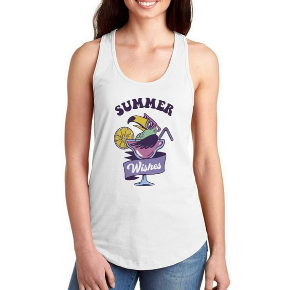Summer Wishes Margarita Racerback Tank Women -Smartprints Designs, Female XX-Large