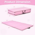 thumbnail image 7 of Infans 4'x8'x2" Gymnastics Mat Thick Folding Panel Aerobics Exercise Gym Fitness Pink, 7 of 7