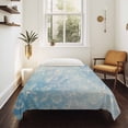 thumbnail image 4 of Blue Coastal Large Tapestry for Bedroom Wall Hanging Tapestry, Summer Ocean Starfish Conch Seashells Ceiling Backdrop Tapestries Poster Blanket Wall Decor for Teens Room Living Room Dorm 86" x 104", 4 of 8