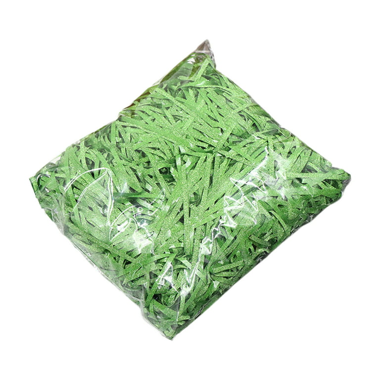 50g/Bag Raffia Paper Glitter Decorative-Filler Multi-coloRed Gift Box  ShRedded Crinkle Paper for Anniversary Green Paper 