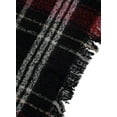 thumbnail image 4 of Women Boho Buffalo Plaid Poncho Pashmina Shawl Wrap Cape Sweater Knitting Cardigan with Tassel, 4 of 6